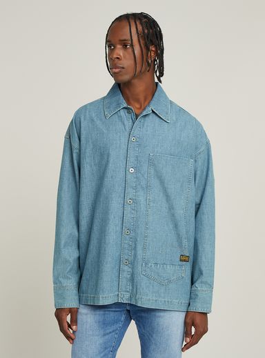 Long Pocket Boxy Fit Shirt